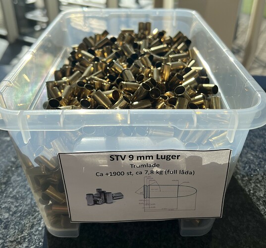 STV Hylsor 9 mm Luger